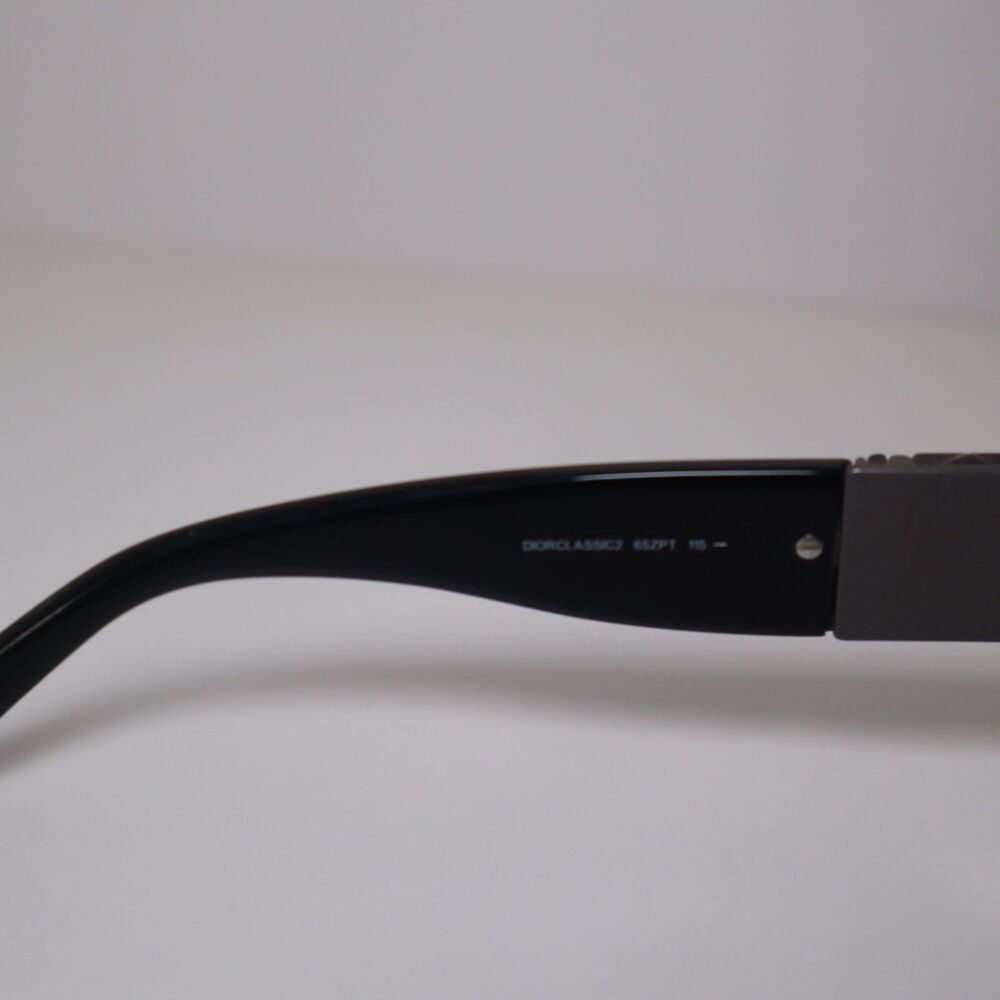 Christian Dior DiorClassic2 65ZPT Black Sunglasses 115mm - Picture 7 of 10